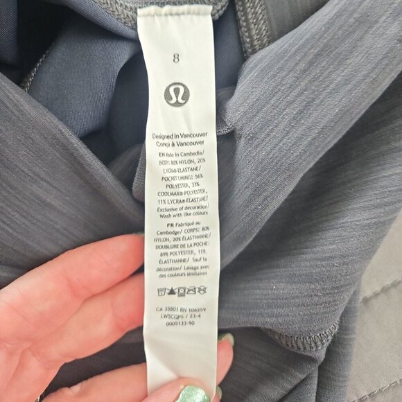 Lululemon Wunder Train High-Rise Tight 25" - 8 Heathered Graphite Grey - Picture 7 of 8